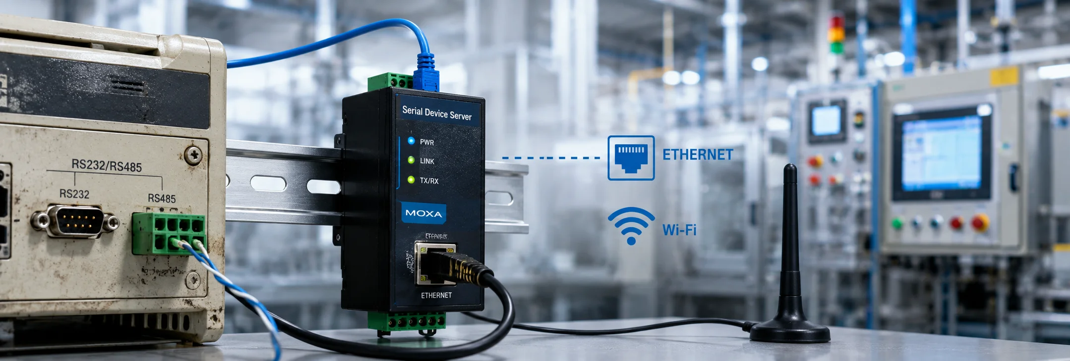 Accessing Legacy RS232 and RS485 Equipment Over Ethernet Without Touching SCADA