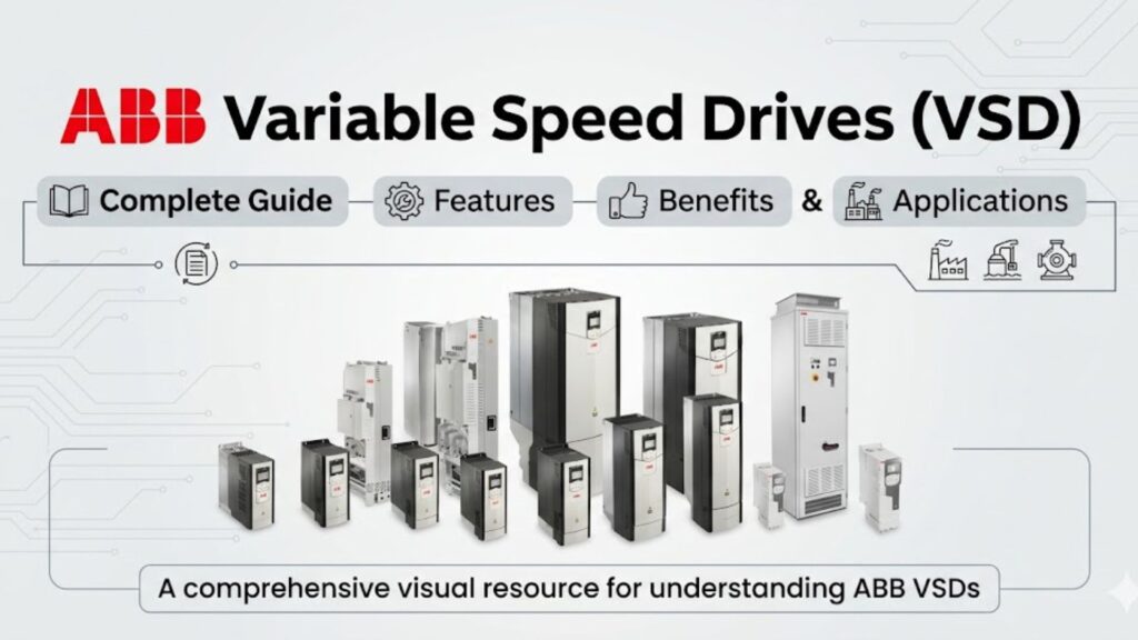 ABB Variable Speed Drive panel for industrial motor control