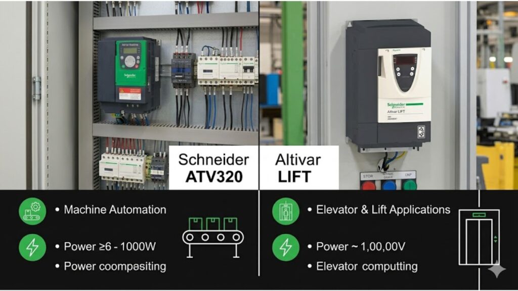 Schneider ATV320 vs Altivar LIFT
